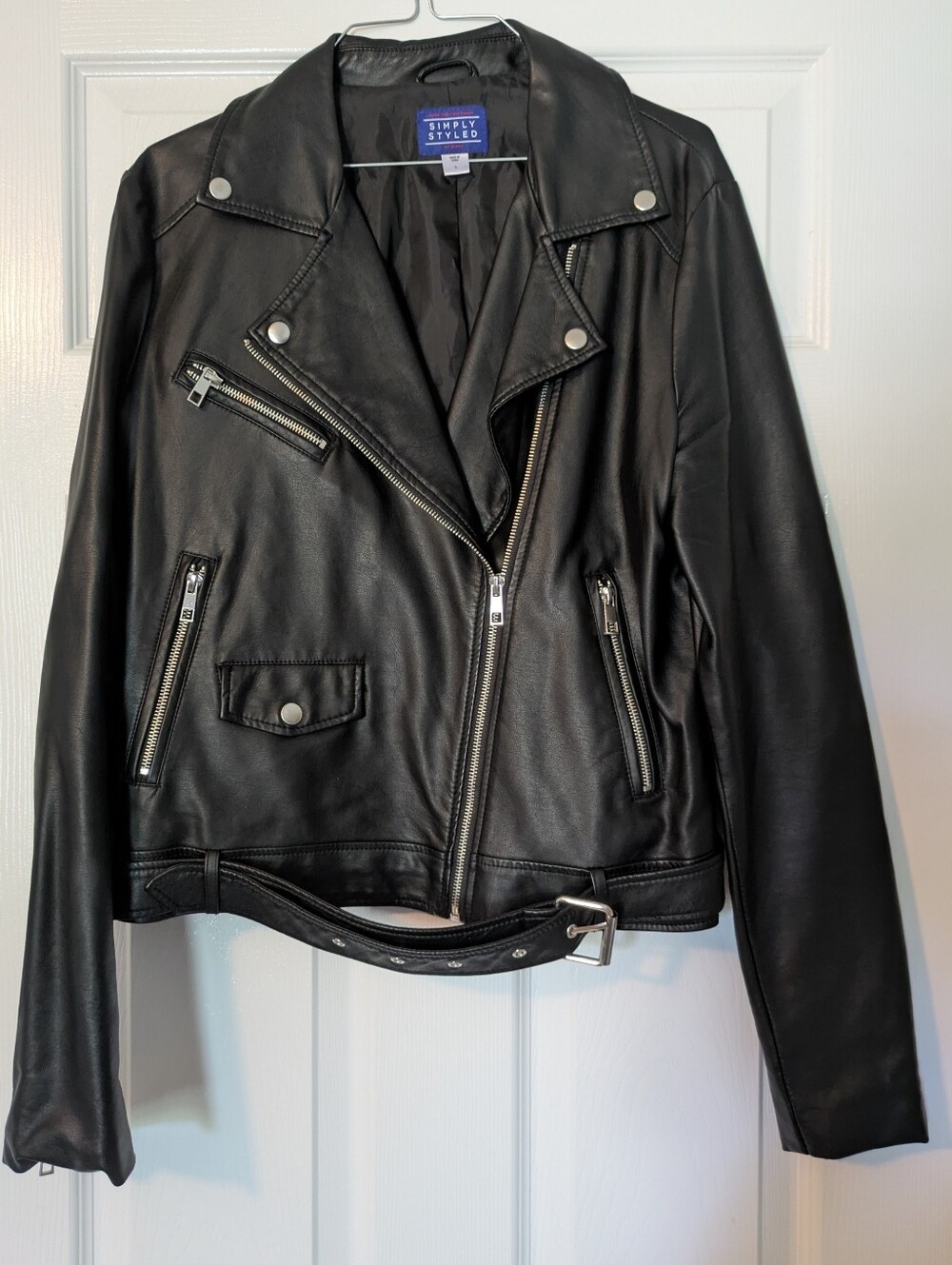 Faux Leather Biker Jacket